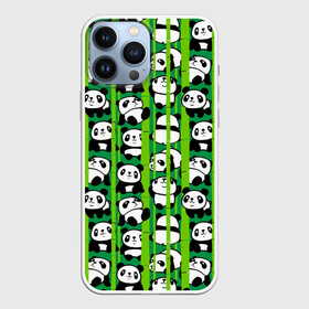 Чехол для iPhone 13 Pro Max с принтом Медведи панда в Кировске,  |  | animals | bamboo | bears | branches | funny | panda | trees | аниме | бамбук | весёлые | ветки | графика | деревья | животные | зелёный | искусство | картинка | красивый | крутой | малыши | медведи | мода | модный | молодёжная