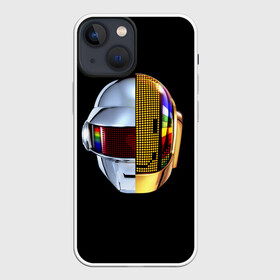 Чехол для iPhone 13 mini с принтом Daft Punk в Кировске,  |  | daft punk | electronic | house | human | music | robot | дафт панк | музыка | синти поп | хаус | электроника