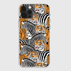 Чехол для iPhone 12 Pro Max с принтом Тигры и зебры в Кировске, Силикон |  | black | orange | stri | white | абстракция | африка | белая | графика | животное | зебры | искусство | картинка | коллаж | красивый | крутой | лошадь | мода | модный | молодёжная | оранжевая | полосы | рисунок