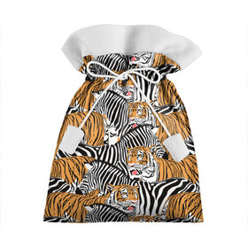 Подарочный 3D мешок с принтом Тигры и зебры в Кировске, 100% полиэстер | Размер: 29*39 см | black | orange | stri | white | абстракция | африка | белая | графика | животное | зебры | искусство | картинка | коллаж | красивый | крутой | лошадь | мода | модный | молодёжная | оранжевая | полосы | рисунок
