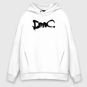 Мужское худи Oversize хлопок с принтом DMC в Кировске, френч-терри — 70% хлопок, 30% полиэстер. Мягкий теплый начес внутри —100% хлопок | боковые карманы, эластичные манжеты и нижняя кромка, капюшон на магнитной кнопке | dante | devil may cry | devil may cry 5 | dmc | game | hell | play | sword | ад | данте | игры | компьютерные игры 2019 | меч