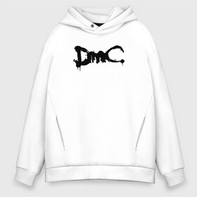 Мужское худи Oversize хлопок с принтом DMC (НА СПИНЕ) в Кировске, френч-терри — 70% хлопок, 30% полиэстер. Мягкий теплый начес внутри —100% хлопок | боковые карманы, эластичные манжеты и нижняя кромка, капюшон на магнитной кнопке | dante | devil may cry | devil may cry 5 | dmc | game | hell | play | sword | ад | данте | игры | компьютерные игры 2019 | меч