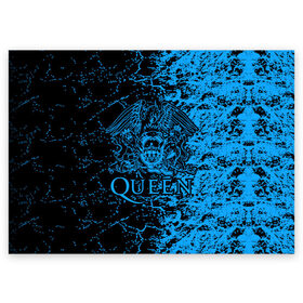 Поздравительная открытка с принтом Queen в Кировске, 100% бумага | плотность бумаги 280 г/м2, матовая, на обратной стороне линовка и место для марки
 | queen | брайан мэи | британская | группа | джон дикон | королева | роджер тейлор | рок | фредди меркьюри