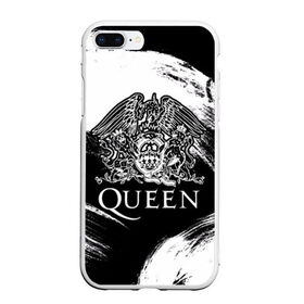 Чехол для iPhone 7Plus/8 Plus матовый с принтом Queen в Кировске, Силикон | Область печати: задняя сторона чехла, без боковых панелей | Тематика изображения на принте: queen | брайан мэи | британская | группа | джон дикон | королева | роджер тейлор | рок | фредди меркьюри