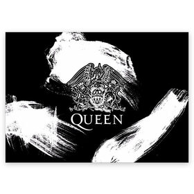 Поздравительная открытка с принтом Queen в Кировске, 100% бумага | плотность бумаги 280 г/м2, матовая, на обратной стороне линовка и место для марки
 | queen | брайан мэи | британская | группа | джон дикон | королева | роджер тейлор | рок | фредди меркьюри