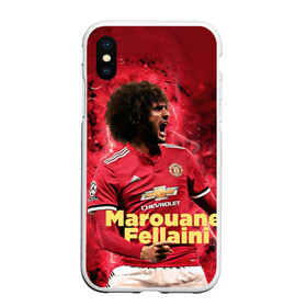 Чехол для iPhone XS Max матовый с принтом Marouane Fellaini в Кировске, Силикон | Область печати: задняя сторона чехла, без боковых панелей | Тематика изображения на принте: de gea | fellaini | lukaku | manchester | manchester united | mufc | rooney | де хеа | лукаку | манчестер | манчестер юнайтед | феллайни | футбол