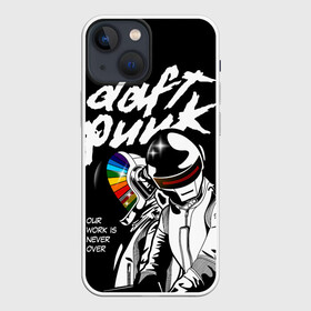 Чехол для iPhone 13 mini с принтом Daft Punk в Кировске,  |  | daft punk | electronic | house | human | music | robot | дафт панк | музыка | синти поп | хаус | электроника