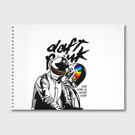 Альбом для рисования с принтом Daft Punk в Кировске, 100% бумага
 | матовая бумага, плотность 200 мг. | Тематика изображения на принте: daft punk | electronic | house | human | music | robot | дафт панк | музыка | синти поп | хаус | электроника