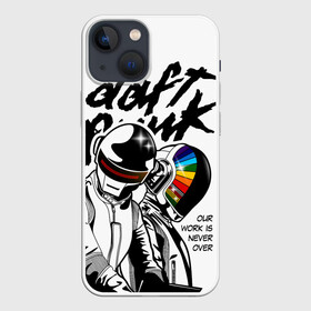 Чехол для iPhone 13 mini с принтом Daft Punk в Кировске,  |  | daft punk | electronic | house | human | music | robot | дафт панк | музыка | синти поп | хаус | электроника