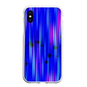 Чехол для iPhone XS Max матовый с принтом neon strokes в Кировске, Силикон | Область печати: задняя сторона чехла, без боковых панелей | Тематика изображения на принте: abstract | abstraction | comb | cyberpunk | texture | абстракция | бронь | броня | кибер панк | соты | стальные соты | текстуры