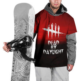 Накидка на куртку 3D с принтом DEAD BY DAYLIGHT в Кировске, 100% полиэстер |  | dead by daylight | game | hillbilly | maniacs | trapper | wraith | деревенщина | игра | мертвые днем | охотник | призрак