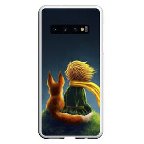 Чехол для Samsung Galaxy S10 с принтом Маленький принц с лисой в Кировске, Силикон | Область печати: задняя сторона чехла, без боковых панелей | big | арт | крупные арты | крупные принты | сумасшедшие арты