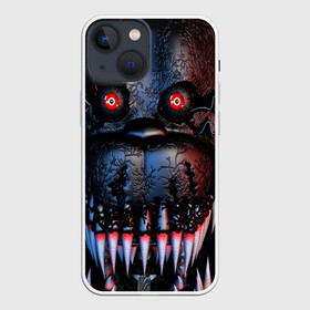 Чехол для iPhone 13 mini с принтом Five Nights at Freddys в Кировске,  |  | five nights at freddy s | game | horror | игры | механические куклы | ночь | охранник | пять ночей у фредди | светящиеся глаза | ужас