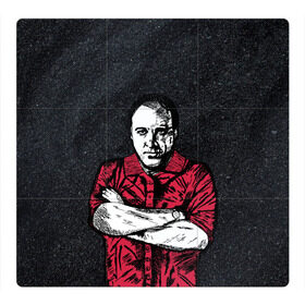 Магнитный плакат 3Х3 с принтом Сопрано Джеймс Гандольфини в Кировске, Полимерный материал с магнитным слоем | 9 деталей размером 9*9 см | soprano | актер | бандит | гангстер | мафиози | мафия | сериал | сопрано