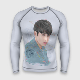 Мужской рашгард 3D с принтом Jeon Jungkook в Кировске,  |  | bts | gucci | jeon jungkook | k pop | korean pop | music | бтс | гуси | гучи | гуччи | кей поп | коллаб | чон чонгук