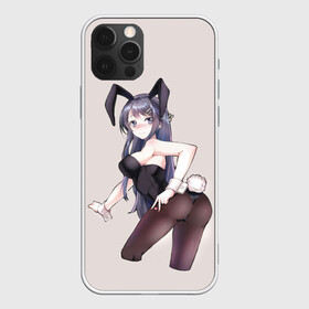 Чехол для iPhone 12 Pro с принтом Bunny Girl в Кировске, силикон | область печати: задняя сторона чехла, без боковых панелей | anime | rascal does not dream of bunny girl senpai | seishun buta yarou wa bunny girl senpai | аниме | сакурадзима май | сакута | этот глупый свин не понимает мечту девочки зайки