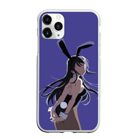 Чехол для iPhone 11 Pro Max матовый с принтом Senpai в Кировске, Силикон |  | anime | rascal does not dream of bunny girl senpai | seishun buta yarou wa bunny girl senpai | аниме | сакурадзима май | сакута | этот глупый свин не понимает мечту девочки зайки