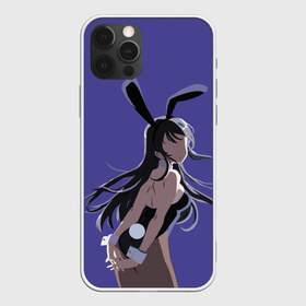 Чехол для iPhone 12 Pro Max с принтом Senpai в Кировске, Силикон |  | anime | rascal does not dream of bunny girl senpai | seishun buta yarou wa bunny girl senpai | аниме | сакурадзима май | сакута | этот глупый свин не понимает мечту девочки зайки