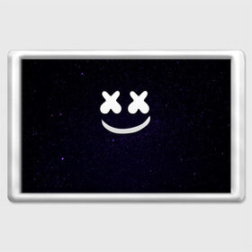 Магнит 45*70 с принтом Marshmello Cosmos в Кировске, Пластик | Размер: 78*52 мм; Размер печати: 70*45 | marshmello | диджей | звезды | клуб | клубная музыка | космос | маршмеллоу | маршмэлло | маршмэллоу | музыка | небо | ночь | электронная