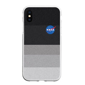 Чехол для iPhone XS Max матовый с принтом NASA в Кировске, Силикон | Область печати: задняя сторона чехла, без боковых панелей | nasa | space x | spacex | астронавт | астронавтика | вселенная | галактика | космонавт | космонавтика | космос | луна | марс | наса