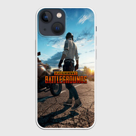 Чехол для iPhone 13 mini с принтом PlayerUnknowns Battlegrounds в Кировске,  |  | action | battlegrounds | chiken | game | online | playerunknown’s | pubg | игры | камуфляж | курица | наемники | огонь | пабг | пубг | сковорода | солдаты | шутер