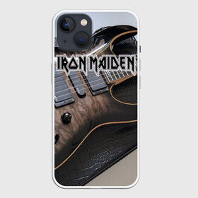 Чехол для iPhone 13 с принтом Iron Maiden в Кировске,  |  | бас | британия | брюс дикинсон | гитара | группа | дева | железная | метал | нико макбрэйн | рок | стив харрис | хеви | яник герс