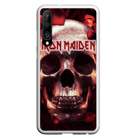 Чехол для Honor P30 с принтом Iron Maiden в Кировске, Силикон | Область печати: задняя сторона чехла, без боковых панелей | бас | британия | брюс дикинсон | гитара | группа | дева | железная | метал | нико макбрэйн | рок | стив харрис | хеви | яник герс