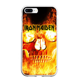 Чехол для iPhone 7Plus/8 Plus матовый с принтом Iron Maiden в Кировске, Силикон | Область печати: задняя сторона чехла, без боковых панелей | бас | британия | брюс дикинсон | гитара | группа | дева | железная | метал | нико макбрэйн | рок | стив харрис | хеви | яник герс
