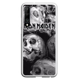 Чехол для Honor P30 с принтом Iron Maiden в Кировске, Силикон | Область печати: задняя сторона чехла, без боковых панелей | бас | британия | брюс дикинсон | гитара | группа | дева | железная | метал | нико макбрэйн | рок | стив харрис | хеви | яник герс