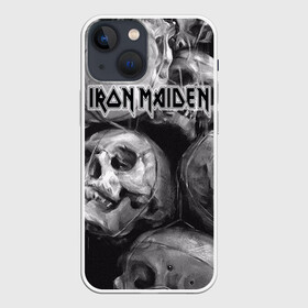 Чехол для iPhone 13 mini с принтом Iron Maiden в Кировске,  |  | бас | британия | брюс дикинсон | гитара | группа | дева | железная | метал | нико макбрэйн | рок | стив харрис | хеви | яник герс