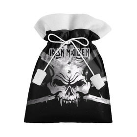 Подарочный 3D мешок с принтом Iron Maiden в Кировске, 100% полиэстер | Размер: 29*39 см | бас | британия | брюс дикинсон | гитара | группа | дева | железная | метал | нико макбрэйн | рок | стив харрис | хеви | яник герс