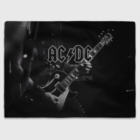 Плед 3D с принтом AC/DC в Кировске, 100% полиэстер | закругленные углы, все края обработаны. Ткань не мнется и не растягивается | австралийская | ангус янг | блюз | группа | малькольм янг | рок | рок н ролл | стиви янг | хард