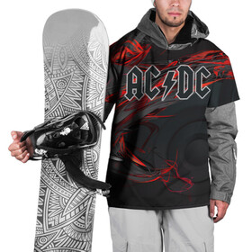 Накидка на куртку 3D с принтом AC/DC  в Кировске, 100% полиэстер |  | австралийская | ангус янг | блюз | группа | малькольм янг | рок | рок н ролл | стиви янг | хард