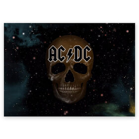 Поздравительная открытка с принтом AC/DC в Кировске, 100% бумага | плотность бумаги 280 г/м2, матовая, на обратной стороне линовка и место для марки
 | австралийская | ангус янг | блюз | группа | малькольм янг | рок | рок н ролл | стиви янг | хард