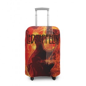 Чехол для чемодана 3D с принтом Led Zeppelin в Кировске, 86% полиэфир, 14% спандекс | двустороннее нанесение принта, прорези для ручек и колес | блюз рок | британская | группа | джимми пейдж | джон пол джонс | роберт плант | рок | фолк рок | хард рок | хеви метал