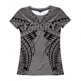 Женская футболка 3D с принтом Far Cry в Кировске, 100% полиэфир ( синтетическое хлопкоподобное полотно) | прямой крой, круглый вырез горловины, длина до линии бедер | 