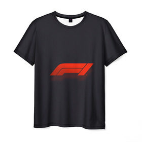 Мужская футболка 3D с принтом Formula 1 Logo в Кировске, 100% полиэфир | прямой крой, круглый вырез горловины, длина до линии бедер | formula | лого | формула