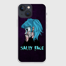 Чехол для iPhone 13 mini с принтом Sally Face в Кировске,  |  | sally face | игра | компьютерная игра | лицо | маска | протез | салли фейс | школа | шрамы