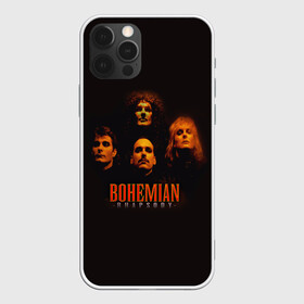 Чехол для iPhone 12 Pro с принтом Queen Bohemian Rhapsody в Кировске, силикон | область печати: задняя сторона чехла, без боковых панелей | queen | брайан мэи | британская | группа | джон дикон | королева | роджер тейлор | рок | фредди меркьюри