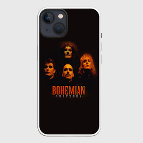 Чехол для iPhone 13 с принтом Queen Bohemian Rhapsody в Кировске,  |  | queen | брайан мэи | британская | группа | джон дикон | королева | роджер тейлор | рок | фредди меркьюри