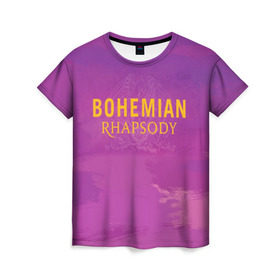 Женская футболка 3D с принтом Queen Bohemian Rhapsody в Кировске, 100% полиэфир ( синтетическое хлопкоподобное полотно) | прямой крой, круглый вырез горловины, длина до линии бедер | queen | богемская рапсодия | брайан мэи | британская | группа | королева | роджер тейлор | рок | фредди меркьюри
