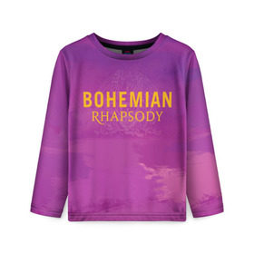 Детский лонгслив 3D с принтом Queen Bohemian Rhapsody в Кировске, 100% полиэстер | длинные рукава, круглый вырез горловины, полуприлегающий силуэт
 | queen | богемская рапсодия | брайан мэи | британская | группа | королева | роджер тейлор | рок | фредди меркьюри