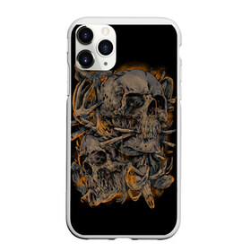 Чехол для iPhone 11 Pro матовый с принтом Черепа в Кировске, Силикон |  | dead | demon | devil | executioner | punisher | rap | rock | satan | skull | swag | каратель | палач | скелет | череп