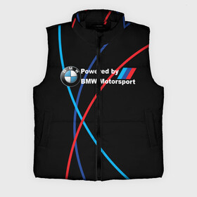 Мужской жилет утепленный 3D с принтом Powered by BMW M в Кировске,  |  | bmw | bmw m | bmw performance | motorsport | powered by bmw m | powered by bmw motorsport | машина bmw | мотоспорт | спорт