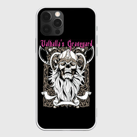 Чехол для iPhone 12 Pro Max с принтом Valhalla is Graveyard в Кировске, Силикон |  | ax | beard | cemetery | death | helmet | horns | orn | pattern | skeleton | skull | symbol | valhalla | борода | валгалла | день мертвых | кладбище | надпись | орнамент | рисунок | рога | символ | скелет | текст | топоры | узор | фон | хэллоуин |