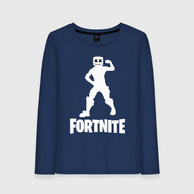 Женский лонгслив хлопок с принтом FORTNITE x MARSHMELLO в Кировске, 100% хлопок |  | 2019 | armor | armour | cybersport | esport | fortnite | game | llama | logo | броня | игра | киберспорт | лама | фиолетовый | фирменные цвета | фортнайт