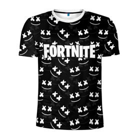 Мужская футболка 3D спортивная с принтом FORTNITE x MARSHMELLO в Кировске, 100% полиэстер с улучшенными характеристиками | приталенный силуэт, круглая горловина, широкие плечи, сужается к линии бедра | Тематика изображения на принте: 2019 | armor | armour | cybersport | esport | fortnite | game | llama | logo | броня | игра | киберспорт | лама | фиолетовый | фирменные цвета | фортнайт