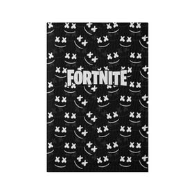 Обложка для паспорта матовая кожа с принтом FORTNITE x MARSHMELLO в Кировске, натуральная матовая кожа | размер 19,3 х 13,7 см; прозрачные пластиковые крепления | 2019 | armor | armour | cybersport | esport | fortnite | game | llama | logo | броня | игра | киберспорт | лама | фиолетовый | фирменные цвета | фортнайт