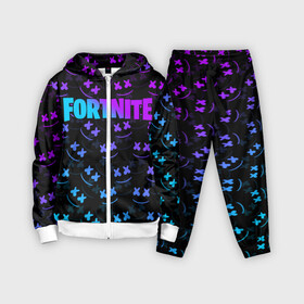 Детский костюм 3D с принтом FORTNITE MARSHMELLO NEON в Кировске,  |  | 2019 | armor | armour | cybersport | esport | fortnite | game | llama | logo | броня | игра | киберспорт | лама | фиолетовый | фирменные цвета | фортнайт