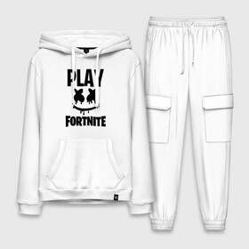 Мужской костюм хлопок с толстовкой с принтом FORTNITE x MARSHMELLO в Кировске,  |  | 2019 | armor | armour | cybersport | esport | fortnite | game | llama | logo | броня | игра | киберспорт | лама | фиолетовый | фирменные цвета | фортнайт